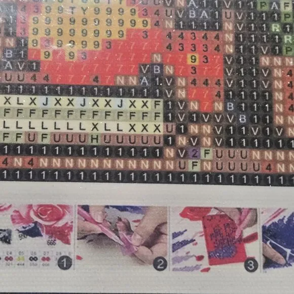 5D Diamond Painting Kit featuring a bookshelf Plant design. 30x40cm G4341 New - Picture 5 of 5